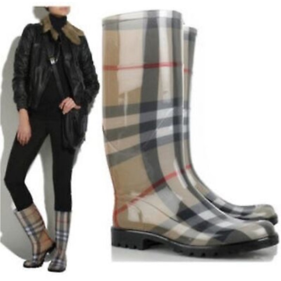 Burberry Shoes Authentic Burberry Rain Boots Poshmark